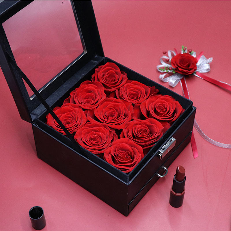 Eternal Flower Rose Factory Wholesale Valentine's Day 520 Qixi Festival Christmas 99 Boxed Roses