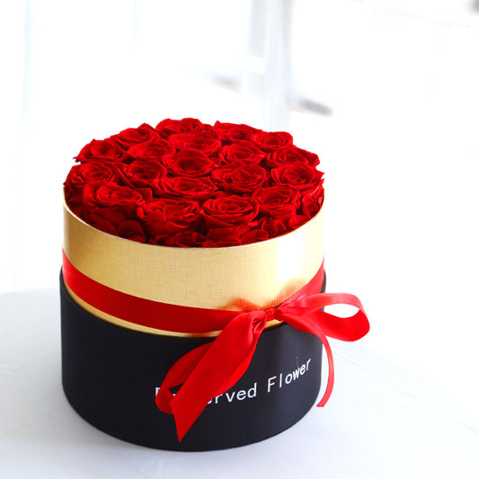 Eternal Flowers Christmas Gift for Wife Cross Border Gift 1 / 7 / 12 / 19 / Cuddle Barrel Roses