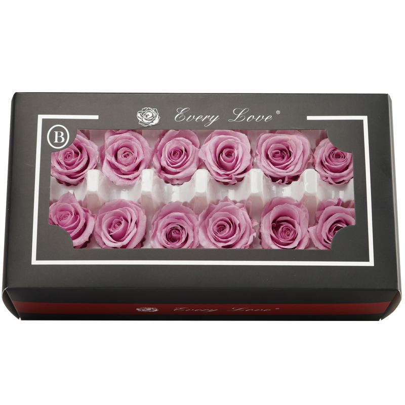 3-4CM/12pcs,Grade A Preserved Rose flower gift box,Valentines Day Gift box Favor,Eternal Rose Heads for Wedding Party Decoration