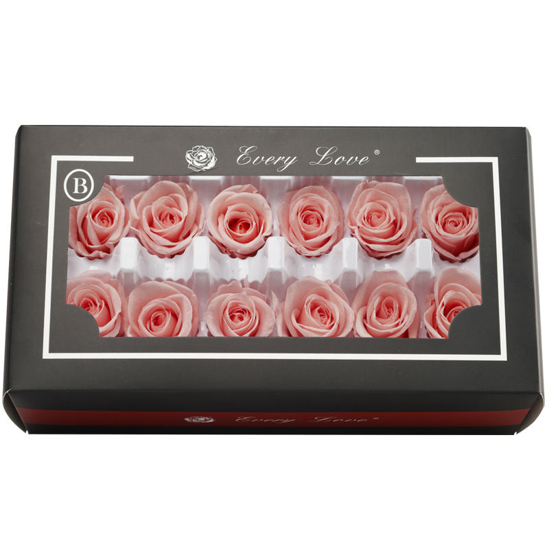 3-4CM/12pcs,Grade A Preserved Rose flower gift box,Valentines Day Gift box Favor,Eternal Rose Heads for Wedding Party Decoration