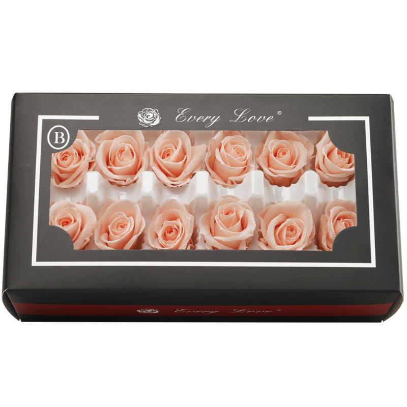 3-4CM/12pcs,Grade A Preserved Rose flower gift box,Valentines Day Gift box Favor,Eternal Rose Heads for Wedding Party Decoration